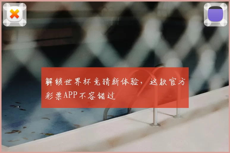 解锁世界杯竞猜新体验,这款官方彩票APP不容错过