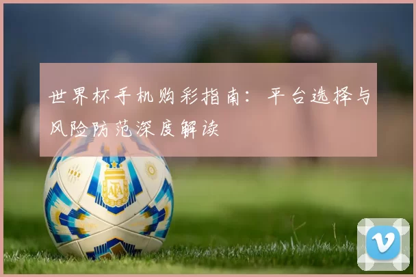 世界杯手机购彩指南:平台选择与风险防范深度解读